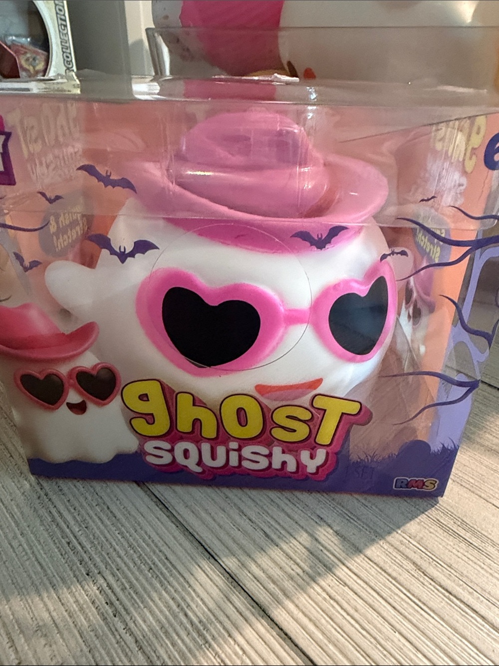 Ghost Squishy Plush Toy - Brand: - Pink & White